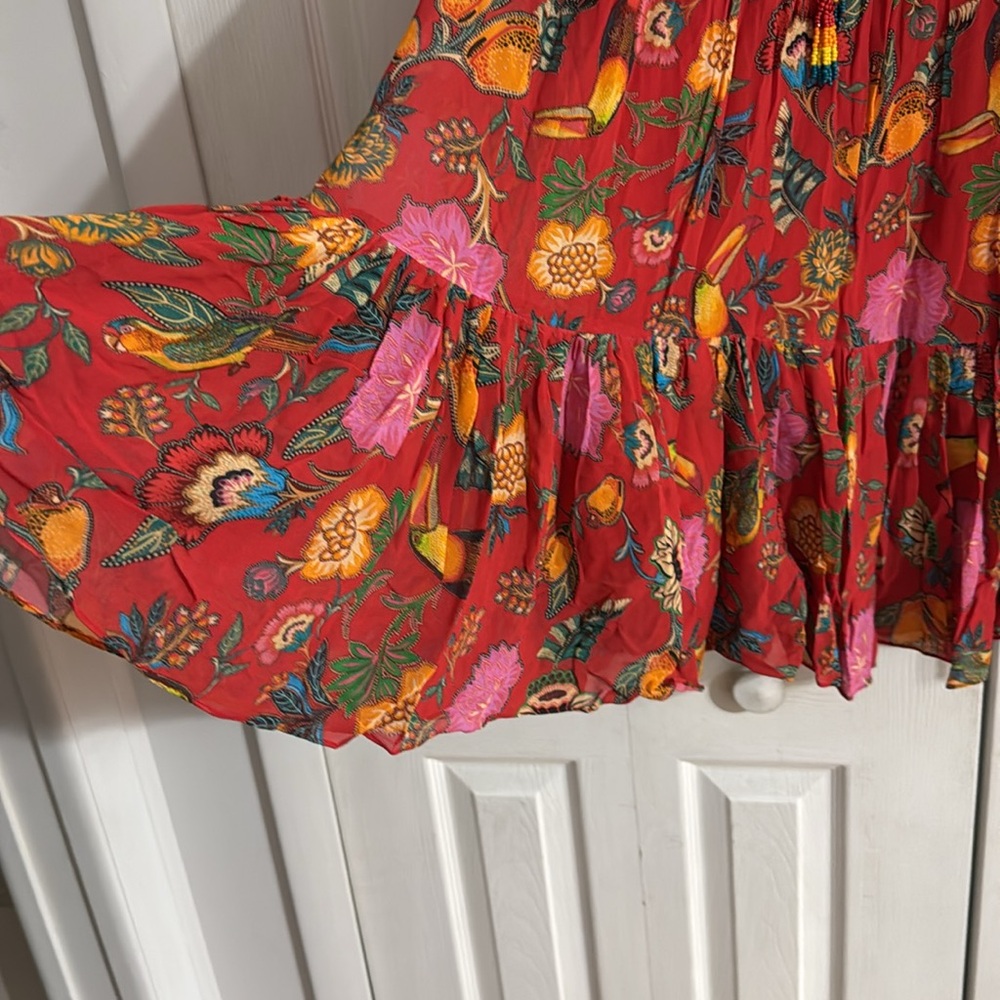 FARM Rio Red Floral Dress - Picture 9 of 11